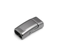 5-10 piezas/lote de cierres magnéticos planos de aleación, hebillas magnéticas, conectores de cordón de cuero para hacer joyas y pulseras DIY