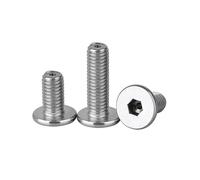 5-10 piezas M2.5/M3/M4/M5/M6/M8 acero inoxidable 304 tornillos con cabeza plana y casquillo hexagonal, con orificios de ventilación, M5x10mm