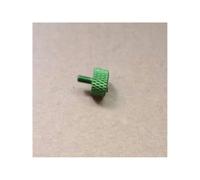 5-10 piezas M3 M4 m5 m6*6/8/10/12/16/20 Tornillo de mariposa de aluminio de colores con cabeza moleteada y apriete manual(Green,16MM_M5 5PCS)