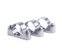 5/10 Uds 16/20/25/32/40/50Mm aleación de aluminio código fuera de la pared Clip de sillín abrazadera de tubo soporte de tubo Clip fijo(40mm 5pcs)