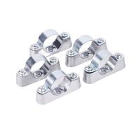5/10 Uds 16/20/25/32/40/50Mm código fuera de pared de aleación de aluminio, Clip de sillín, abrazadera de tubo, soporte de tubo, Clip fijo(32mm 10pcs)