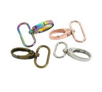 5/10 Uds 20/25/32/38mm bolsas de Metal hebillas de correa cierre de langosta Collar mosquetón gancho llavero bolsa accesorios(Brass,25mm-10Pcs)