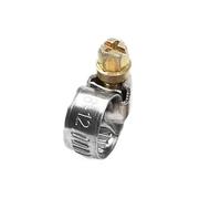 5/10 Uds abrazaderas de tubo Clips de manguera de acero inoxidable abrazaderas de tubo de manguera de combustible de coche tornillo sin fin antioxidante(10pcs 25-40mm)