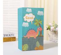 5/10 Uds bolsas de regalo de papel de dinosaurio bolsa de embalaje de galletas de caramelo Jungle ROAR Dino decoración de cumpleaños para niños estilo Baby Shower M,10 Uds