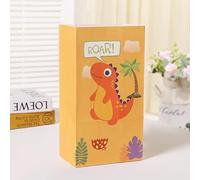 5/10 Uds bolsas de regalo de papel de dinosaurio bolsa de embalaje de galletas de caramelo Jungle ROAR Dino decoración de cumpleaños para niños estilo Baby Shower G,10 Uds