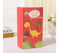 5/10 Uds bolsas de regalo de papel de dinosaurio bolsa de embalaje de galletas de caramelo Jungle ROAR Dino decoración de cumpleaños para niños estilo Baby Shower E,10 Uds