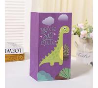 5/10 Uds bolsas de regalo de papel de dinosaurio bolsa de embalaje de galletas de caramelo Jungle ROAR Dino decoración de cumpleaños para niños estilo Baby Shower J,5 uds
