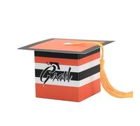 5/10 Uds caja de dulces sombrero de soltero graduación galleta regalo Ideas caja de embalaje bolsa graduación felicitaciones fiesta suministros-5,10 Uds