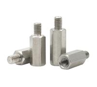 5/10 Uds M2 .5 M3 M4 M5 M6 Acero Inoxidable Macho A Hembra Separador Tornillo Hexagonal(25mm,M5xL plus 8 (5PCS))