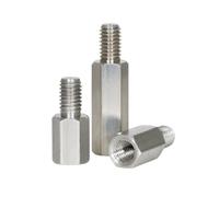 5-10 uds M2 Acero inoxidable separadores roscados hexagonales hembra-macho