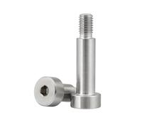 5/10 Uds M2M2.5M3 M4 A2 Hexagonal De Acero Inoxidable Tapa Cabeza Hombro Rodamiento Rodillos Tornillo(18mm (L),(D5) M4 5PCS)