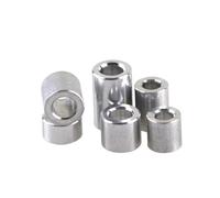 5-10 Uds M3 M4 M5 M6 M8 M10 M12 junta de buje CNC de aluminio espaciador redondo de aluminio arandela de buje de separación sin rosca de 2mm a 30mm(M10x16xL (5pcs),Length 16mm)