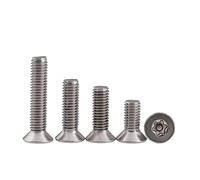 5/10 Uds. M6 longitud 8-50mm 304 acero inoxidable A2 Pin Tamper Torx seguridad máquina de cabeza plana tornillos pernos(M6 X 14mm-5pcs)