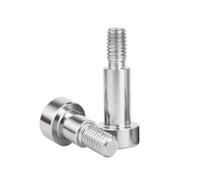 5-10 Uds Tornillo De Hombro M2M2.5M3 M4 A2 Tapa Hexagonal Acero Inoxidable Cabeza Rodamiento Rodillos Perno(12mm (L),(D4) M3 10PCS)