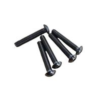 5-10 Uds Tornillo De Titanio ISO7380 M3 M4 M5 M6 TA2 GR2 Arco Iris/Color Redondo Hexagonal(Titanium colour 25mm,M5 5pcs)