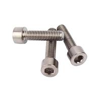 5/10 Uds tornillo de titanio puro/cabeza copa Hexagonal M3M4M5M6M8M10M12(5pcs M12x25)