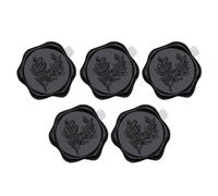 5/10 unidades de sellos adhesivos antiguos en relieve para invitaciones, sobres, tarjetas de felicitación, calcomanías de cera