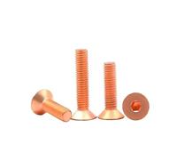 5-10 unidades de tornillos hexagonales cabeza avellanada cobre DIN7991 T2 M3 M4 M5 M6(X16mm,M4 10pcs)