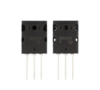 5/10 unidades de transistor 2SC5200 2SA1943 TO-3P C5200 A1943 TO3PL (2SC5200 + 2SA1943) Cada uno 5/10 pares(A1943 C5200 5 Pairs)