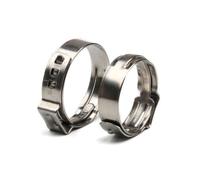 5-10 unids/lote de abrazaderas de manguera de 5,3mm a 60mm, abrazaderas de manguera de acero inoxidable 304 de una sola oreja continuas de 5,8-60mm, anillos de abrazadera Cinch for Sealin
