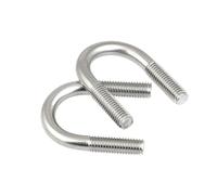 5-10 unids/lote SS316 U Tarjeta de tubo M6 M8 * 12 14 16 18 20 22 25 33 48-108 114 133 Acero inoxidable DIN3570 abrazadera de tubo en forma de U pernos en U(M6x114,10 PCS)