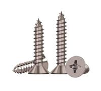 5/10 unids/lote TA2 Gr2 titanio puro M3 M4 M5 M6 cabeza avellanada plana cruzada tornillo de madera autorroscante GB846(M3x10mm-10pcs)