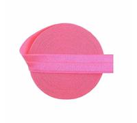 5 10 Yard 5/8" 15mm Solid Shiny FOE Fold Over Elastics Spandex Satin Band Hair Tie Headband Dress DIY Sewing Trim-12 Passion Fruit-15mm-2 Yards