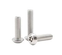 5-100 Piezas M2-M8 Tornillos de seguridad de cabeza redonda con huella hexalobular interna y pasador en acero inoxidable, M3x30mm(50 unidades)