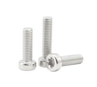 5-100 Piezas M2-M8 Tornillos para máquina de cabeza cilíndrica corta con huella hexalobular interna en acero inoxidable, M3x30mm(50 unidades)