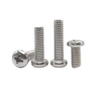 5-100 Uds M0.8M1 M1.2 M1.4 M1.6 M2 M2.5 M3 M4 ISO7045 DIN7985 GB818 304 tornillos de cabeza plana empotrada en cruz de acero inoxidable(12mm,M5 (10pcs)