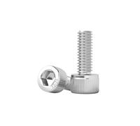 5-100 Uds M2 .5 M3 M4 M5 M6 M8 M10 304 cabeza hexagonal de acero inoxidable perno Allen DIN912 grado 12,9 tornillo hexagonal negro A2(304,25MM_M2 (100PCS))