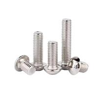 5-100 Uds M2 M2.5 M3 M4 M5 M6 M8 M10 10,9 tornillo Hexagonal de cabeza redonda niquelada tornillo de cabeza semicircular(20mm,M8 (10PCS))