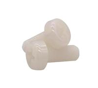 5~100 Uds M2 M2.5 M3 M4 M5 M6 M8 M10 GB818 perno de cabeza redonda de nailon blanco tornillo de cabeza plana empotrada cruzada aislante de plástico(5mm,M8-10pcs)