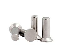 5/100 Uds M2 M2.5 M3 M4 M5 M6 M8 punzón de cabeza avellanada plana de aluminio sólido remache de golpe autoenchufable(50pcs M4,6mm)