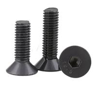 5-100 Uds Tornillo Con Casquillo Allen Din7991 M1.6 M2 .5 M3 M4 M5 M6 M7 M8 M10 G10.9 Negro Hexagonal De Cabeza Avellanada Plana(X 16mm,M2.5 50pcs)