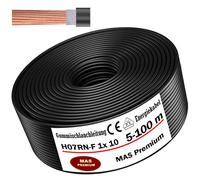 5-100m H07RN-F 1x10 Manguera de goma Cable de obra Flexible para equipos