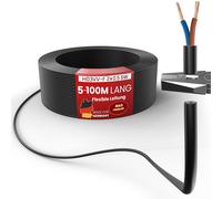 MAS Premium Cable de plástico de 5 a 100 m H03VV-F 2 x 0,5, 2 x 0,75, 3G0,75 o 4G0,75 (H03VV-F 2 x 0,5 SW, 30 m)