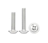 5-100pcs M1.4/M1.7/M2/M2.5/M3/M3.5/M4/M5/M6 Tornillos autoperforantes con cabeza redonda de ranura cruzada tipo-PWB en acero al carbonio, M2x10mm