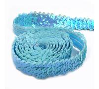 5/10M 30mm Sequins Lace Trim Glitter Elastic Band Clothes Dress Elasticity Ribbon Curtain Laces Fabric DIY Sewing Accessories(Color 9,30mm-10Meters)