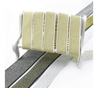 5/10Meters 10-50mm Elastic Band Nylon Bag Coat Glitter Rubber Tape Waistband Dress Belt DIY Sewing Accessory(Black,10Meters,35mm)