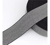 5/10Meters 10-50mm Elastic Band Nylon Bag Coat Glitter Rubber Tape Waistband Dress Belt DIY Sewing Accessory(Color3,5Meters,20mm)