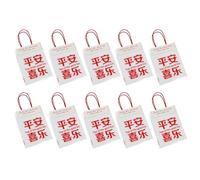5/10Pcs Clear Packaging Bags Water Resistant Plastic Gift Bag With Top Handle For Birthday Wedding Christmas Supplies Candy Snack Bags With Handle