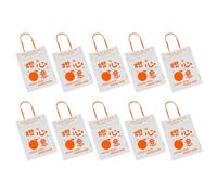 5/10Pcs Clear Packaging Bags Water Resistant Plastic Gift Bag With Top Handle For Birthday Wedding Christmas Supplies Candy Snack Bags With Handle