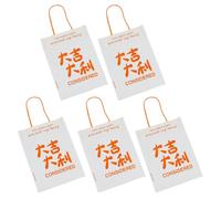 5/10Pcs Clear Packaging Bags Water Resistant Plastic Gift Bag With Top Handle For Birthday Wedding Christmas Supplies Candy Snack Bags With Handle