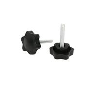 5/10pcs Hand Knob Screws Bolt Plastic Star Shape Head Thread Clamping Thumb Handle Machine Screw(10Pcs,M8x25)