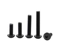 5-10PCS ISO7380 M5 M6 M8 304 Negro 10.9 Grado Acero Tornillo Con Cabeza Hexagonal Tornillos De Botón(25mm,M6 10pcs)
