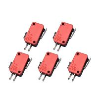 5/10pcs Micro SPDT On Off Interruptor momentáneo Interruptor de límite de viaje 1NO1NC Roller LeverV-155 V-156-1C25 (Color : V-15-1C25, Size : 10pcs)(V-151-1C25,10pcs)