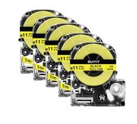 5/10pcs SU5S 3.5/5/11 mm Tubo de retiro de Calor Compatible con LW-300 Modelos de Impresora de Etiqueta LW-400 SU3W SU3Y SU5S SU5Y SU11S SU11Y(5PK 11mm Yellow)