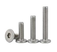 5-10PCS Tornillo Hexagonal Plano Delgado M5 M6 M8 304 A2 Perno De Cabeza Oblea Acero Inoxidable(X30mm,M8 5PCS)