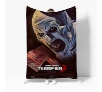 (#5,130x150cm(51x59in))Terrifier 3 Killer Art The Clown 3D Fleece Blanket Winter Warm Xmas Large Throws